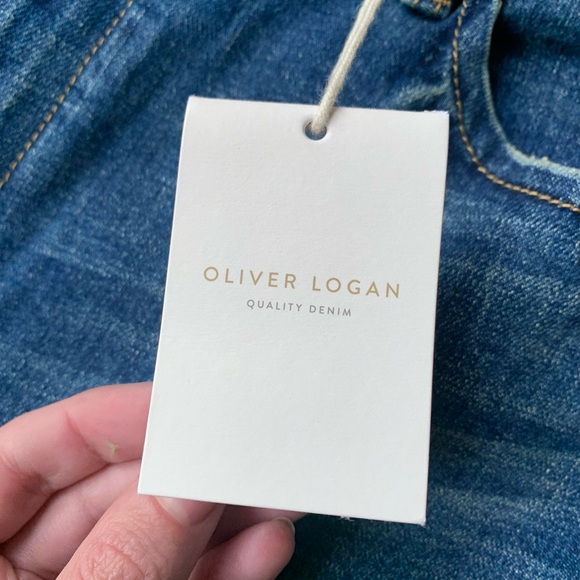 NEW Oliver Logan The Russel Split Flare Vintage Jeans - Picture 3 of 16